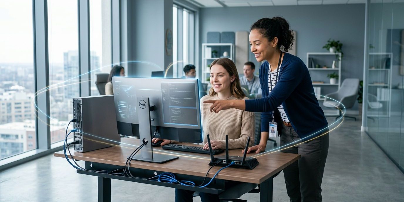 Lokal IT-support til pc, netværk og den daglige drift